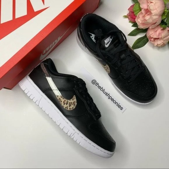 Nike Dunk Low Animal Swoosh Black NWT - Picture 2 of 10